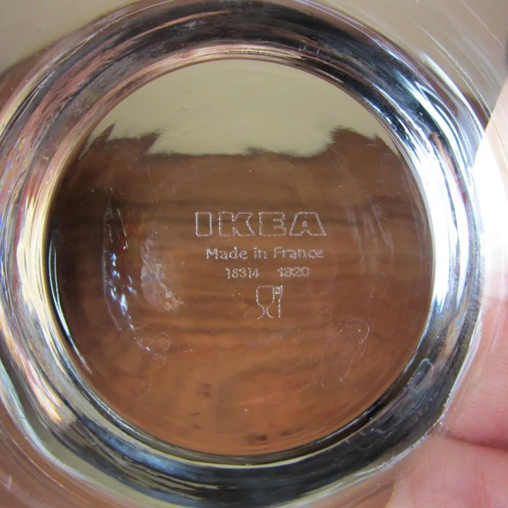 10 oz Ikea France Godis Vinter glasses ornaments set of 4 (W4361)